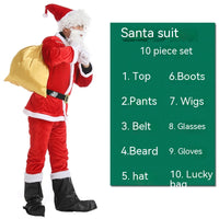Santa Full Set Performance Costumes