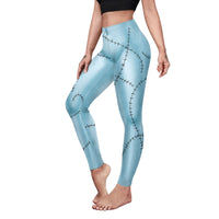 Pantalon de nuit d'horreur de noël, Leggings façonnant les hanches à impression numérique Sally Halloween
