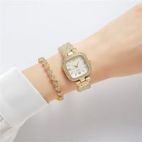 Small Square Rhinestone Watch Bracelet Luxury Gift