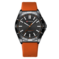Simple Unisex Round Silicone-band Couples Watch Waterproof