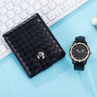 Business Watch Leather Wallet Gift Set (Mens)