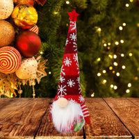 Elfos gnomos iluminados de Navidad