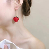 Red Strawberry Earrings