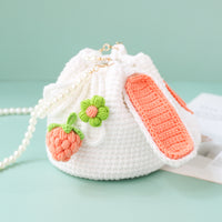 Strawberry Rabbit Hand-woven Bag
