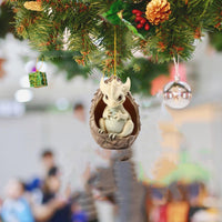 Décorations de noël en acrylique, trésor d'œuf de Dragon créatif