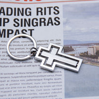 Cross Metal Keychain