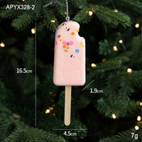 Glittered Christmas Sweets Christmas Tree Ornaments