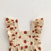 Women's Strawberry Romper Sleeveless Vest
