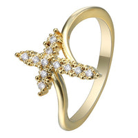 CZ Cross Ring
