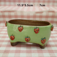 Stoneware Succulent Plant Pot