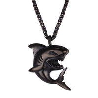 Collier en alliage pour hommes avec pendentif petit requin personnalisé