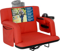 Alpcour Premium Reclining Stadium Seat For Bleachers With Back Support