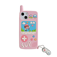 Cute Pinky Boo Cartoon Game Machine iPhone Case