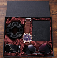 Watch Wallet Sunglasses Belt Gift Box Set (Mens)