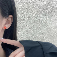 Strawberry Heart Star Delicate Resin Stud Earrings