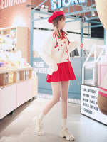 Strawberry Embroidery Knit Cardigan Jacket
