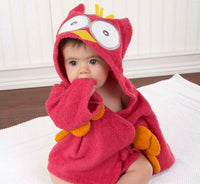 Animal-shaped Cotton Baby Bathrobe