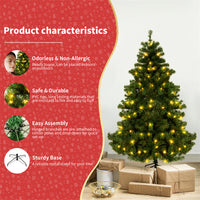 Árbol de Navidad artificial preiluminado