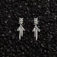 Women's Bow Ribbon Stud Earrings Elegant And Simple