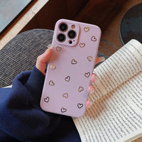 Gilding Small Heart Mobile Phone Shell