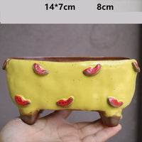 Stoneware Succulent Plant Pot