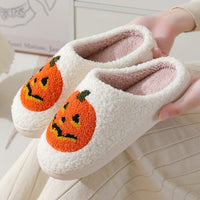 Pantuflas Jack-o-Lantern de calabaza de Halloween