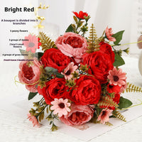 Hotel Photography Props Fake Flowers Shulman Peony Flower Decoration