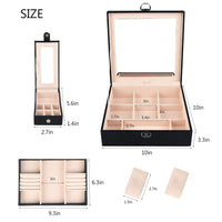 Jewelry Box With 4 Compartments Detachable Combination Tray Jewelry Storage Gift Box
