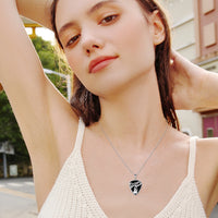 Sterling Silver Dream Guitar Pick Pendant Necklace