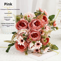 Hotel Photography Props Fake Flowers Shulman Peony Flower Decoration