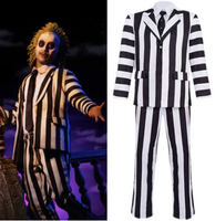 Costume Beetlejuice Cos, vêtements de Cosplay Michael Keaton