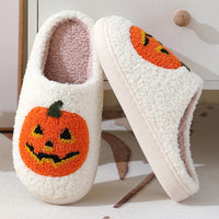 Pantuflas Jack-o-Lantern de calabaza de Halloween