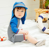 Maillot de bain pour enfants garçons siamois printemps chaud séchage rapide crème solaire maillot de bain garçon mignon bébé requin maillot de bain