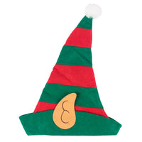 Décoration De Fête De Noël Chapeau Rayé Rouge Et Vert