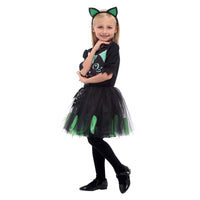 Costume de mascarade, robe de princesse chat noir