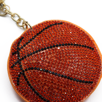 Bling  Crystal Basketball Sport Keychain
