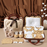 Baby Gift Box Set British Style Teddy Bear Suitcase