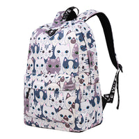 Sac à dos imprimé chat à grosse tête de dessin animé