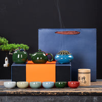 Simple Ceramic Kung Fu Tea Set Gift Box