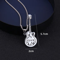 Collier en acier inoxydable pour guitare de troupe
