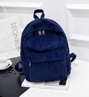 Corduroy Men's And Women's Multipurpose Large Capacity Backpack