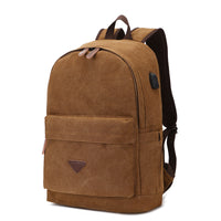 Canvas Backpack With USB