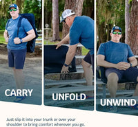 Alpcour Heated Massage Reclining Stadium Seat For Bleachers With Back Support