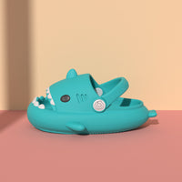 CHEDOIR petit requin bidirectionnel enfants pantoufles été fille fond souple mignon dessin animé bébé sandales femmes
