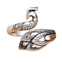 Peacock Koi Ring 925 Aguja de gancho con artefacto de línea
