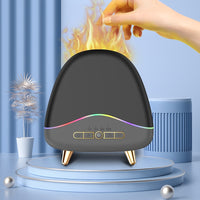 Ultrasonic Flame Wood Grain Aroma Diffuser