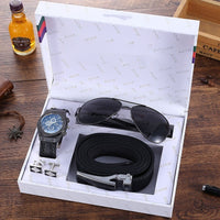 Business Belt Wallet Wrist Watch Pen Gift Box Sets (Mens)
