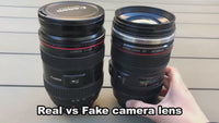 Stainless Steel Camera Lens Travel Mug