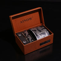 Coffret cadeau de mariage d'affaires, ensemble de cravates pour hommes 6 pièces