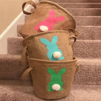 Cotton Tail Bunny Jute Easter Baskets